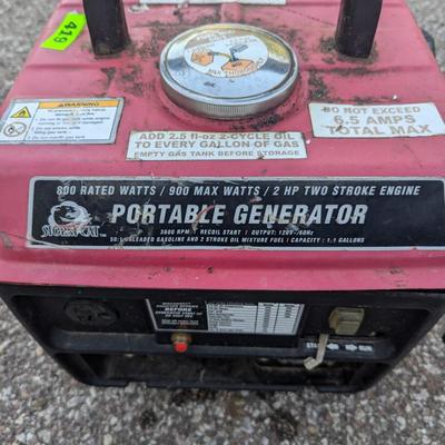 Small Gas Generator 2 HP 800 to 900 watts (read descr)