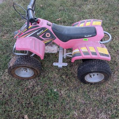 childs battery operated 4 wheeler- not running- no battery no charger