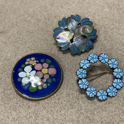 3 small blue pins; 1 is from Holland