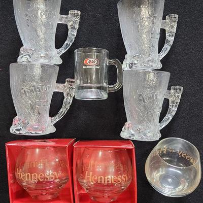 Sale Photo Thumbnail #213: Vintage The Flinstones McDonald's promo & Hennessy drinking glasses A&W
Will receive all items pictured as is and are in great condition.
