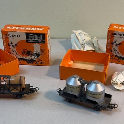(2) Vintage GERMAN H O Scale Train Cars MARKLIN in Original Boxes Built