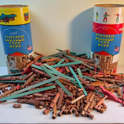 Lincoln Logs - NICE!!!!! 2 Huge Sets. 