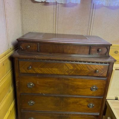 Walnut Antique Dresser 1940's 