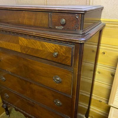 Walnut Antique Dresser 1940's 
