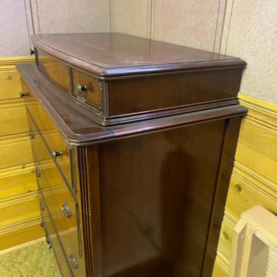 Walnut Antique Dresser 1940's 