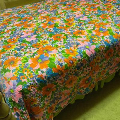 Floral BRIGHT Bed Cover Full Queen