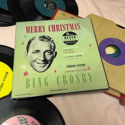 Super Lot of 45 Records  Children's and POP from the 50' & 60" 