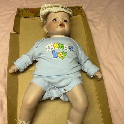 Mama's Boy Porcelain Doll