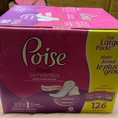 Case of POISE 126 ct. NEW! 