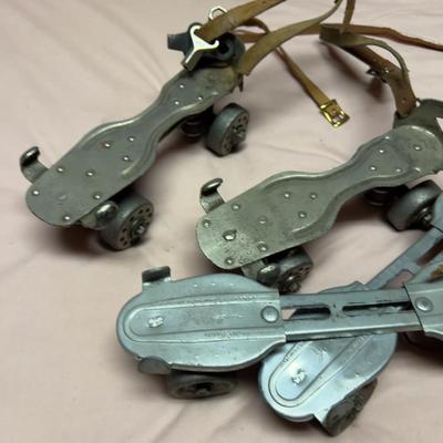 2 pairs of Vintage Roller Skates 