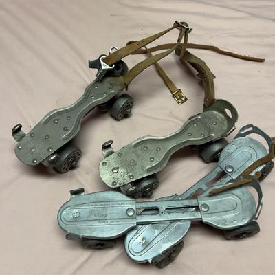 2 pairs of Vintage Roller Skates 