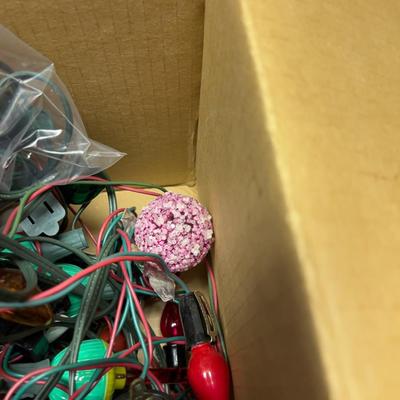 2 Boxes of Christmas lights, Including Bubblers 