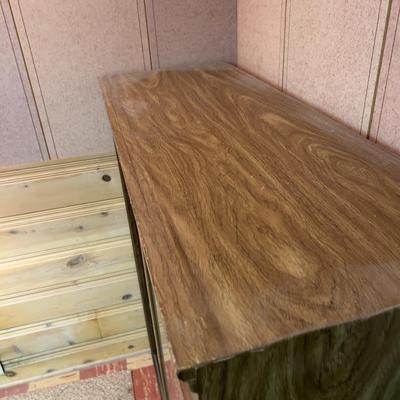 Pine Glass Door Cabinet 