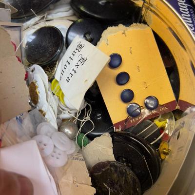 3 Tins of Buttons, Buttons, Buttons. Who's Got the Button?