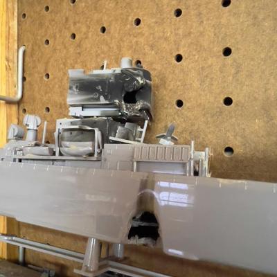 Wall of Built Models of Fleet of American Navy Ships