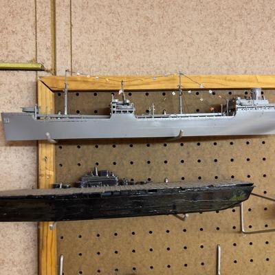 Wall of Built Models of Fleet of American Navy Ships