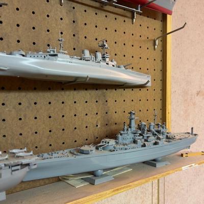 Wall of Built Models of Fleet of American Navy Ships