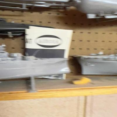 Wall of Built Models of Fleet of American Navy Ships