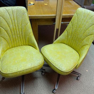 2 Vinal Yellow Chairs 