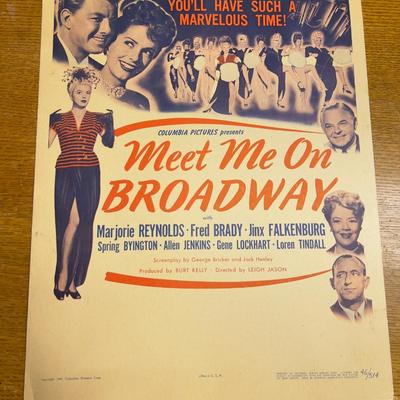 Poster with top snipped off? 