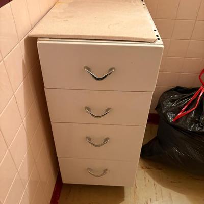 4 Drawer Metal Kitchen Cabinet 