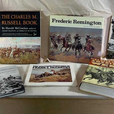 6 Books of AMERICA WEST; Including Charles Russel 