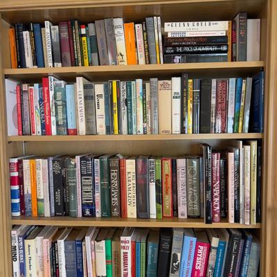 (4) Full Shelves of History, Science, Information Reference