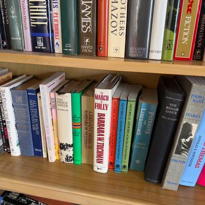 (4) Full Shelves of History, Science, Information Reference