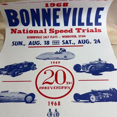 1968 & 1974 Bonneville SPEED WEEK Posters 