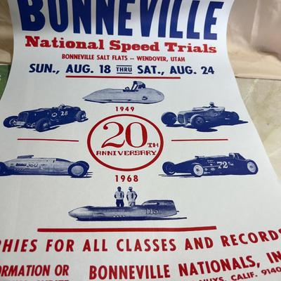 1968 & 1974 Bonneville SPEED WEEK Posters 