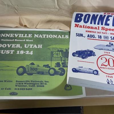 1968 & 1974 Bonneville SPEED WEEK Posters 