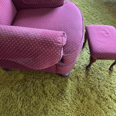 Arm Chair with an Ottoman 