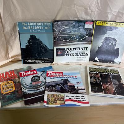 Lot of TRAIN Books (7) 