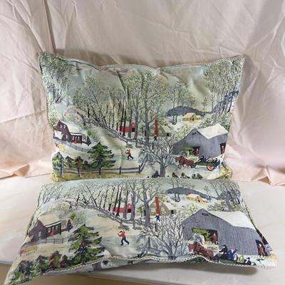 Currier  & Ives Pillow