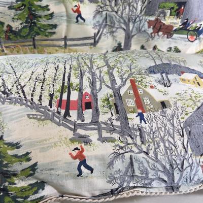 Currier  & Ives Pillow