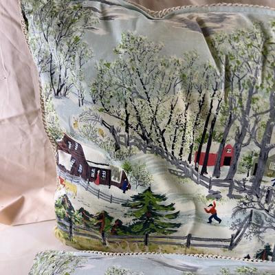 Currier  & Ives Pillow
