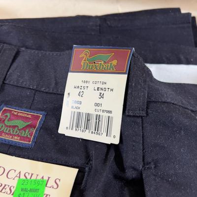 2 Pair of NEW 42 X 32 DUXBAK Chino Pants for men