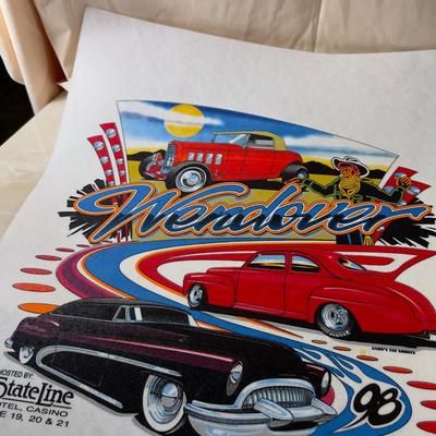 5 Screen Printed on Felt Wendover Graphic Car Show at the STATELINE 