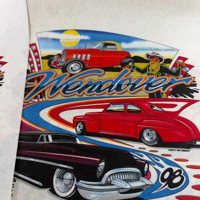 5 Screen Printed on Felt Wendover Graphic Car Show at the STATELINE 