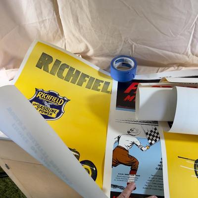 Vintage Reproductions of Race and Gasoline POSTERS 