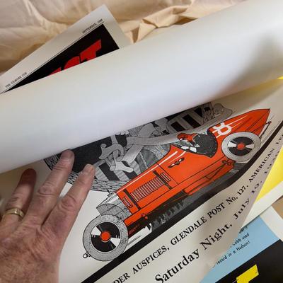 Vintage Reproductions of Race and Gasoline POSTERS 