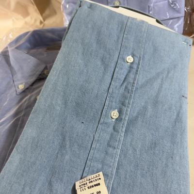 (5) NEW Mostly 17-1/2 - 36 Men's BUTTON DOWNS NEW 