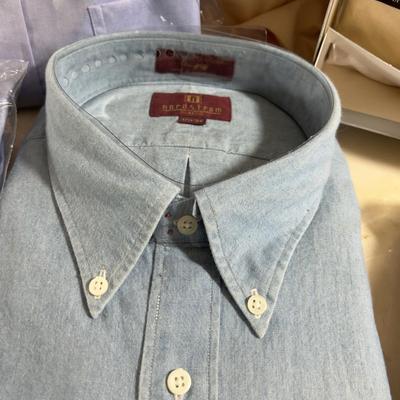 (5) NEW Mostly 17-1/2 - 36 Men's BUTTON DOWNS NEW 