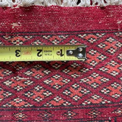 Hand Woven Rug, Turkish, Red