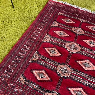 Hand Woven Rug, Turkish, Red