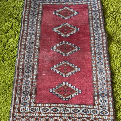 Smaller matching (No. 744)Prayer Carpet in the Same Style.