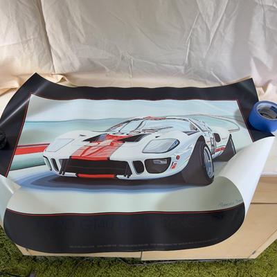 FORD GT 40 by Terrance Davis Dated 1989
