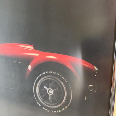 Obligatory Nude RACING Car Picture Framed