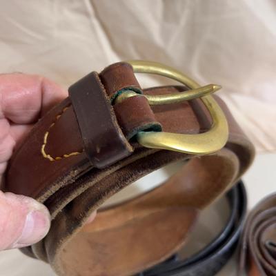 (3) Leather Belts