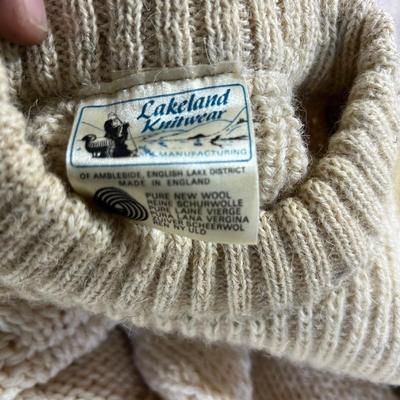 2 Cable Knit Wool Men's Sweaters 